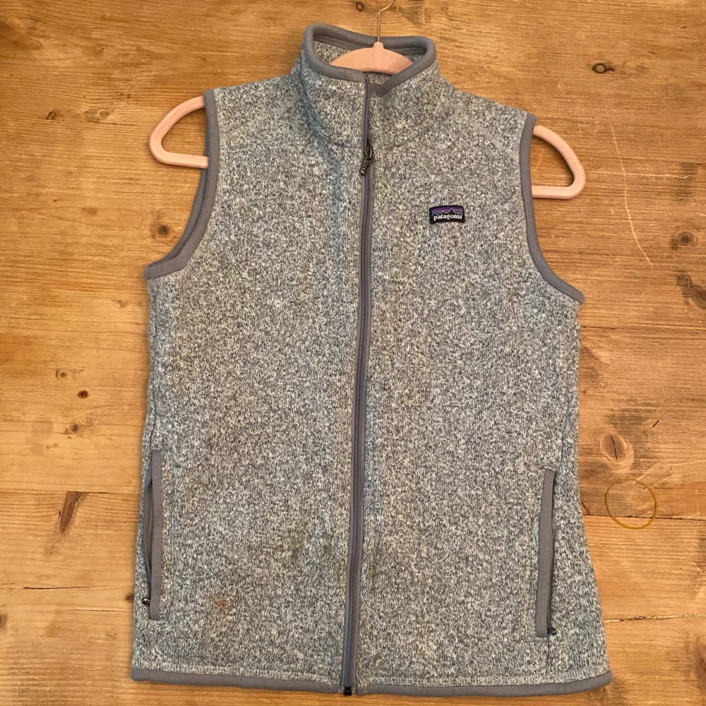 Patagonia Better Sweater Vest in Birch White recycled polyester Women’s Medium